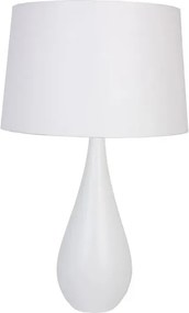 Biała skandynawska lampa stołowa z abażurem - 7X S224 D2-L37