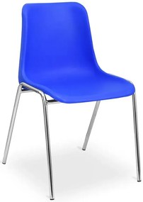 Niebieskie metalowe krzesło nowoczesne - Tarus 4X