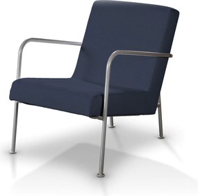 Pokrowiec na fotel Ikea PS kolor granatowy tkanina welwetowa