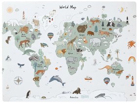 Mata na biurko z mapą świata, 60 x 45 cm