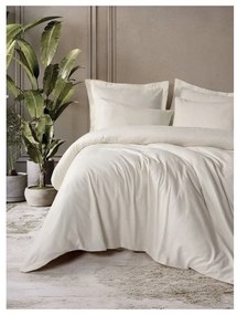 Beżowa pościel jednoosobowa z bawełny renforcé 140x200 cm Checkered – Mila Home Luxury