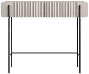 Toaletka Malmi 100 cm z szufladami - kaszmir / czarne nóżki