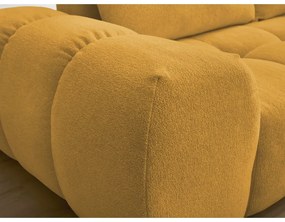Musztardowa sofa z tkaniny szenilowej 278 cm Everest – Bobochic Paris