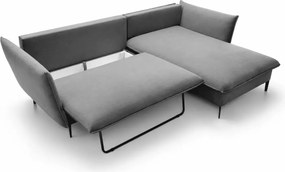 Narożnik Kaspian rozkładany z pojemnikiem na pościel funkcja spania 224x139 cm nowoczesny sofa rogowa