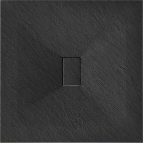 Mexen Hugo brodzik kwadratowy SMC 100 x 100 cm, czarny - 42701010