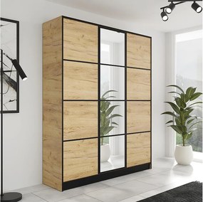 Szafa EDEN 3D M2 Dąb Craft Złoty