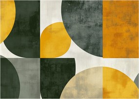 Obraz - Abstrakcja w oliwkowym kolorze (70x50 cm)