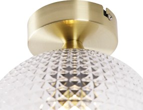 Lampa sufitowa w stylu art deco mosiądz - Sphere