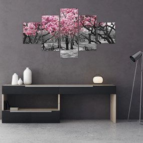 Obraz drzew magnolii (125x70 cm)