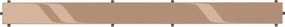 Mexen Flat M13 maskownica 2w1 do odpływu liniowego 60 cm, różowe złoto - 1619060
