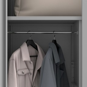 Szafa gospodarcza metalowa DAWID, 900 x 1850 x 400 mm, Smart: szara