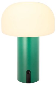 Biało-zielona lampa stołowa LED (wysokość 22,5 cm) Styles – Villa Collection