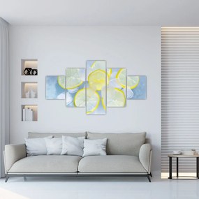 Obraz cytryn w lodzie (125x70 cm)