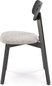 Drewniane krzesło w stylu retro z tapicerowanym siedziskiem Hylo Halmar