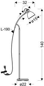 Lampa stojąca podłogowa w nowoczesnym stylu S6-Z05