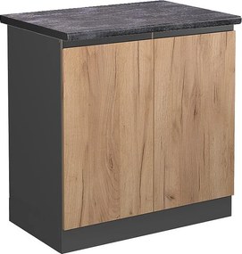 Szafka pod zlew złoty dąb energetyczny 80x60x81.6 r-line