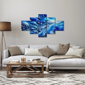 Obraz – Ryby w falach (125x70 cm)