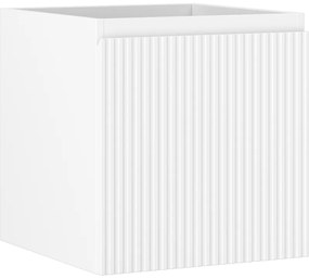 Mexen Rivel szafka łazienkowa podumywalkowa 45 cm, 1 szuflada, ryflowana , biała mat - 91A20-04547-1-BF01