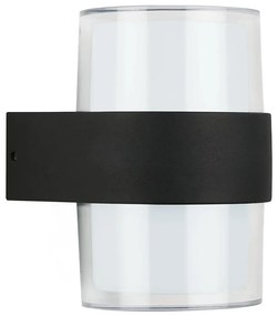 Telefunken 320405TF - kinkiet zewnętrzny LED 2xLED/8W/230V IP44 czarny