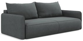 Szara rozkładana/ze schowkiem sofa 216 cm Nanea – Makamii