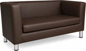 Sofa Monaco : Kolor nogi - Chrom, Kolor tkaniny - EKO-SKÓRA - 2D, Typ tkaniny - Eko-skóra , Wysokość nogi - 15 cm
