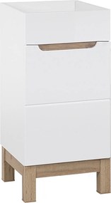 Stojąca szafka pod umywalkę wpuszczaną 40 cm, Bali 823, biała