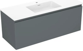Mexen Orio szafka łazienkowa 120 cm z umywalką Otis, 1 szuflada, grafit mat/biała mat - 91A10-12047-1-BF66-W18M01