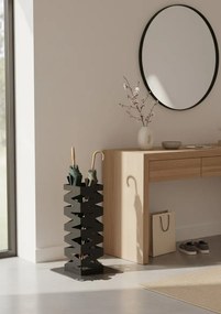 Czarny nowoczesny metalowy parasolnik P9-N12