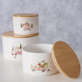 Zestaw pojemników ceramicznych do przechowywania CARRIE, Ø 11-16 cm