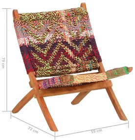 Składane krzesło w stylu chindi - Axon 5X