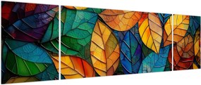 Obraz - Mozaika z liści (170x50 cm)