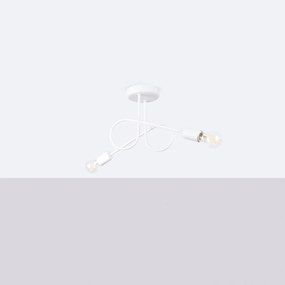 Żyrandol LOOP 2 biały supeł SOLLUX  LIGHTING