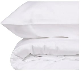 Biała pościel dwuosobowa z satyny bawełnianej 240x220 cm Elegant – Mijolnir