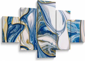 Obraz - Fale z marmuru (125x70 cm)
