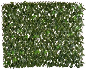 Osłona na balkon sztuczny żywopłot, dwukolorowe liście, 1 x 2 m