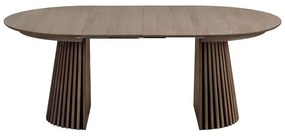 Okrągły rozkładany stół z blatem w dekorze dębu ø 120 cm Osaka – House Nordic
