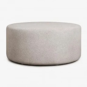 Okrągły Stolik Kawowy Do Ogrodu Ø90 Cm Z Cementu Elyndra Sand Grey - Sklum