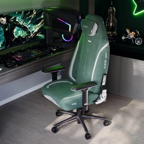 Fotel gamingowy materiałowy Diablo X-Eye Prime Normal Size, Forest Green