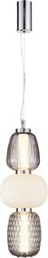 Nowoczesna lampa wisząca srebrna - K387 W6-M08