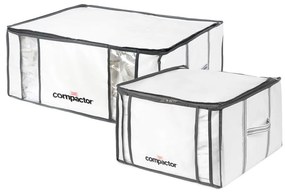 Tekstylne pojemniki do przechowywania ubrań zestaw 2 szt. próżniowe/usztywniane 50x65x27 cm Life – Compactor