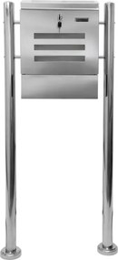 Skrzynka na listy stojąca ze stali nierdzewnej 120 cm
