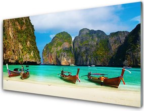 Szkło Ozdobne do Kuchni Egzotyczny Zbieg Gór I Morza