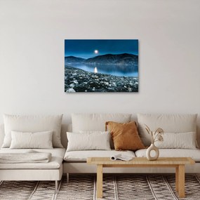 Obraz nocnego krajobrazu, Islandia (70x50 cm)