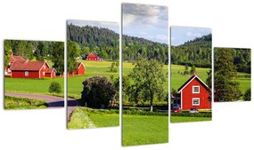Obraz wsi (125x70 cm)
