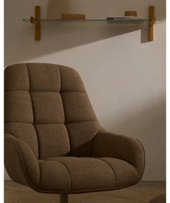 Brązowy obrotowy fotel Jaspe – Kave Home