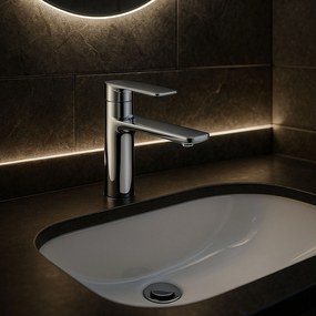 Bateria Umywalkowa REA STORM Chrom Niska