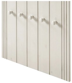 Biały zestaw do przedpokoju z litego drewna sosnowego 60x120x25 cm Anita – Støraa