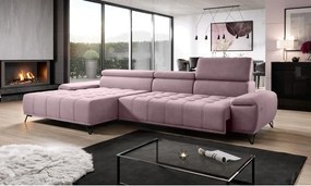 Narożnik PALLADIO MINI z elektryczną regulacją siedziska Lewostronny w tkaninie RIVIERA 62 WERSAL