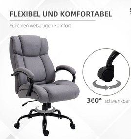 Vinsetto Krzesło Biurowe z Funkcją Przechylania do Biurka z Regulacją Wysokości Zielone | Aosom PL