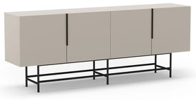 Kremowa niska komoda 200x77,5 cm Eldia – Marckeric